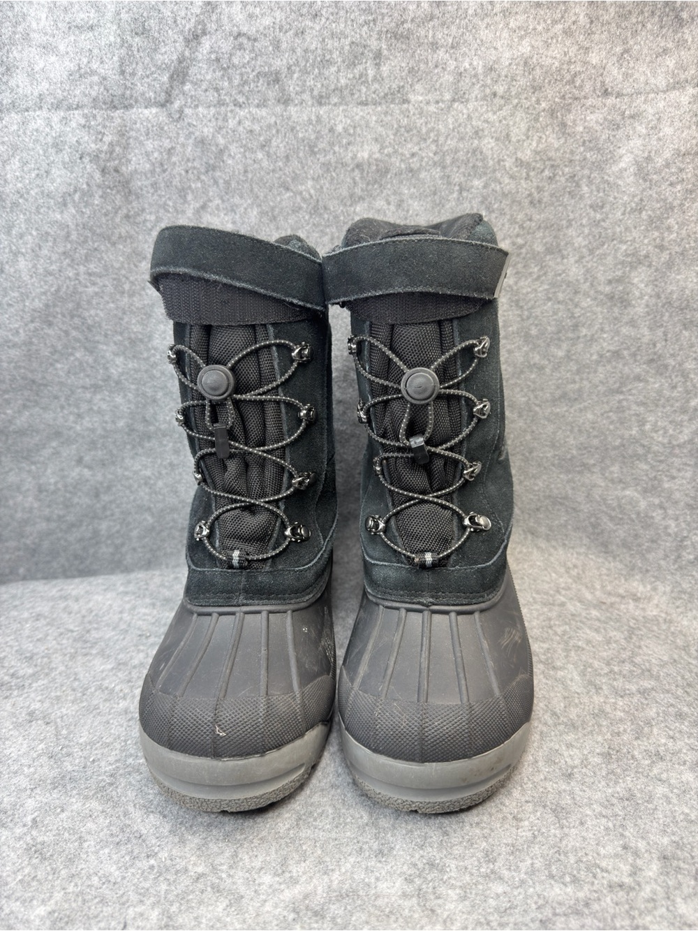 Lands' End Black Waterproof Insulated Snow Boots Size Youth 7 / Women's 8.5-9
L